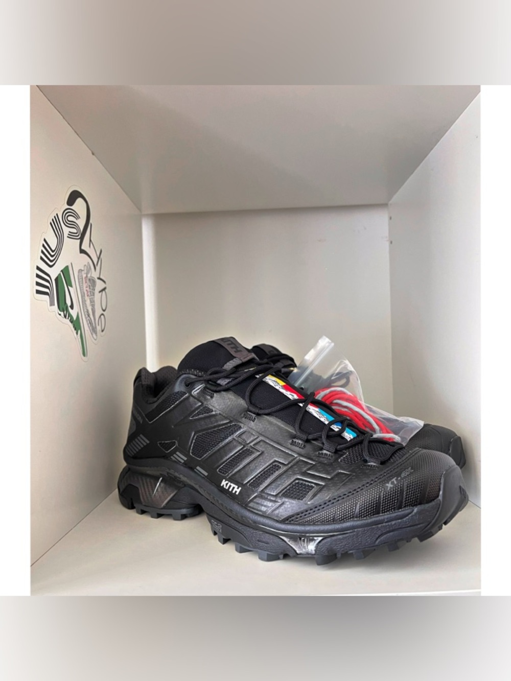 Kith For Salomon XT - 4K Triple Black Brand New